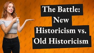 How Does New Historicism Differ from Old Historicism in Literary Theory [upl. by Pell109]