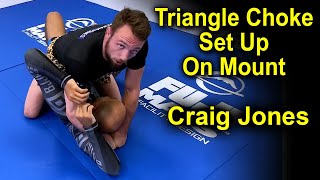 New BJJ Triangle Choke Set Up On The Mount by Craig Jones [upl. by Zalea]