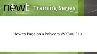 How to Page on a Polycom VVX 300310 [upl. by Palm]