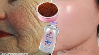 Baby oil and coffee will make you an 18 year old girl no matter your age😍Anti aging mask [upl. by Modla487]