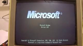 Windows1 1985 PC XT Hercules [upl. by Llenral]