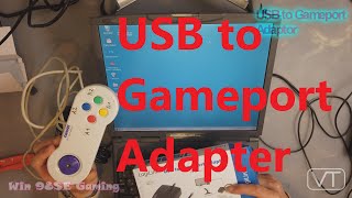 USB to Gameport Adapter  Logilink  Win98Se [upl. by Zedekiah]