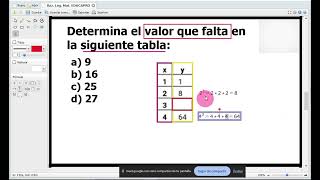 Determinar el valor que falta en la tabla  Razonamiento Lógico Matemático  CLASES ESFM 2025 [upl. by Giwdul]