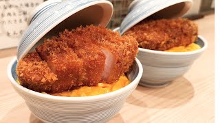 The Most Giant Pork Cutlet Bowl in Japan  Katsu Don  Japanese Amazing Food [upl. by Elreath]