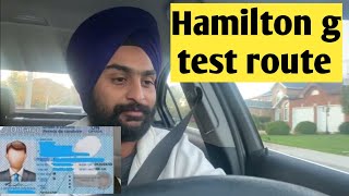 hamilton g test route 2023 [upl. by Molohs]