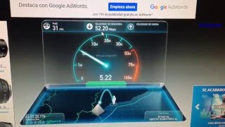 Test de Velocidad fibra Ono Vodafone 50Mb Tarragona [upl. by Carlyle]