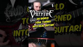 Bullet For My Valentine GH World Tour Memories Scream Aim Fire On Guitar [upl. by Rog]