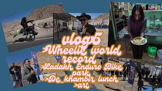 Watch World Wheelie record  Ladakh First Bike training  Tips for Vlogging  Art [upl. by Niwdog]