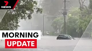 Extreme east coast weather Search for Sydney fisherman Indian hospital fire  7NEWS [upl. by Anihsat577]