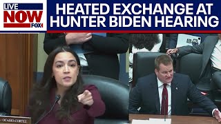 Hunter Biden hearing Tony Bobulinski testifies AOC gets heated  LiveNOW from FOX [upl. by Eimmij47]