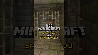 Spawn in a STRONGHOLD INSANE Minecraft Seed [upl. by Tnomad806]