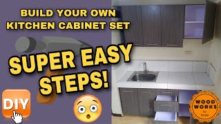 Paano Gumawa ng Kitchen Cabinet Set  How To Build A Kitchen Cabinet Set  Easy Steps by DIY [upl. by Oinotnanauj]