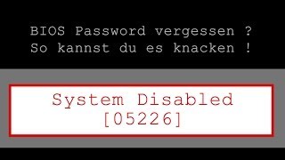 BIOS Password knacken [upl. by Atikcir]