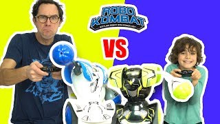 NOS ROBOTS SE BATTENT  LEQUEL GAGNERA LE COMBAT   ROBOT KOMBAT SILVERLIT [upl. by Winonah]