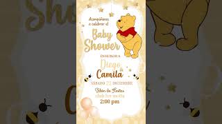 🌟 ¡Haz tu Baby Shower inolvidable con Winnie Pooh [upl. by Letnuahc]