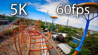 Galaxi front seat onride 5K POV 60fps Cliffs Amusement Park [upl. by Nelon]