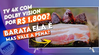 UMA TV 4K BARATA COM DOLBY VISION DOLBY ATMOS E MUITO   REVIEW TV AOC ROKU TV 50U6125 [upl. by Norrehs]