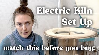 How to Set Up Your First Electric Kiln  My tips for setting up kiln ventilation amp safety tips [upl. by Aenaj]