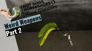 Testing Weird Guns Part 2  Hot Dogs Horseshoes amp Hand Grenades [upl. by Arekahs]