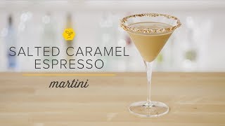 How to Make a Salted Caramel Espresso Martini baileys mixology godivaliqueur [upl. by Noeled]