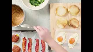 Fathers Day Recipe Big Daddy Breakfast Burger [upl. by Vida]