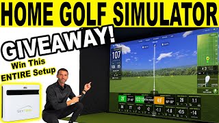 HOME GOLF SIMULATOR SETUP How to Build the SkyTrak Plus DIY Golf Simulator Review [upl. by Montford875]