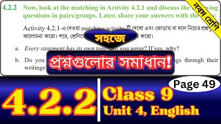 Class 9 English 422 Page 49  Question Answer  Tones in Statements  English Class Nine Chapter 4 [upl. by Bergwall]