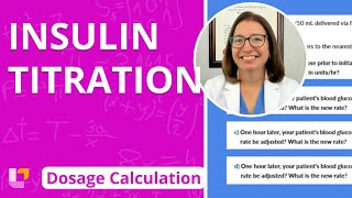 Insulin Titration Dosage Calculation for Nursing Students  LevelUpRN [upl. by Tillinger]