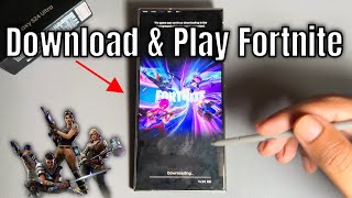 How to download fortnite on samsung Any Android [upl. by Garrot]