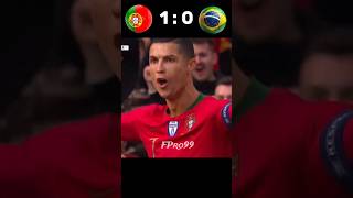 Cristiano destroy brazil with hattrick  Portugal vs brazil final shorts football youtube [upl. by Calvert]