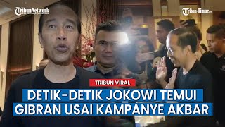 Jokowi Temui Gibran Seusai Kampanye Akbar Antar Jan Ethes dan La Lembah Manah Hotel Seberang GBK [upl. by Inoj]