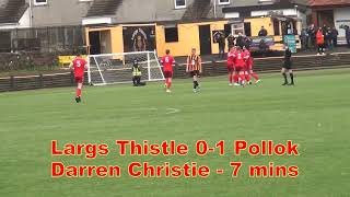 Largs Thistle v Pollok  20th January 2024  Just the Goals [upl. by Xanthe388]