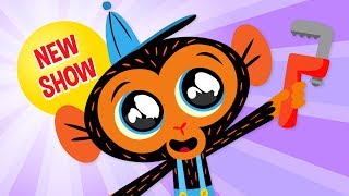 New Cartoon  Mr Monkey Monkey Mechanic  Premieres 62317 on Super Simple TV [upl. by Hailee]