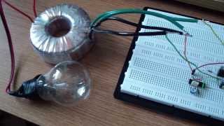 DC to AC Voltage Converter with Load [upl. by Madelon992]