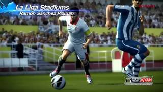 PES 2013  Bandeannonce 15  Tour des stades espagnoles [upl. by Adnohsak]