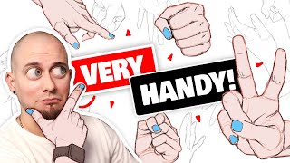 ✌️ HOW TO DRAW HANDS like a professional hand drawer [upl. by Anirba326]