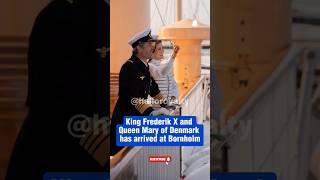 King Frederik X and Queen Mary of Denmark has arrived at Bornholm kingfrederik queenmary denmark [upl. by Zulch402]