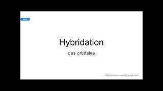 Hybridation des orbitales [upl. by Ailelc]