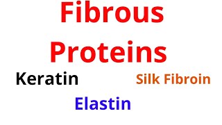 Fibrous Proteins KeratinElastinSilk Fibroin [upl. by Hamrah]