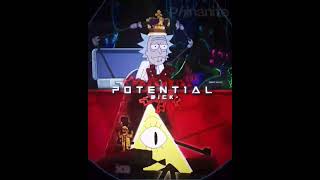 Rick Sanchez vs Bill Cipher edit debate rickandmorty gravityfalls billcipher ricksanchez [upl. by Aihsiek75]