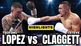 TEOFIMO LOPEZ VS STEVE CLAGGETT HIGHLIGHTS  KNOCKOUT [upl. by Vasilis]