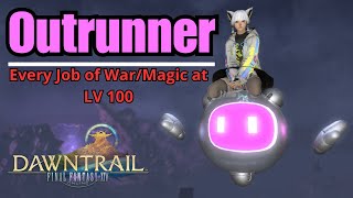 FFXIV Mounts Outrunner  All Jobs at 100 Mount [upl. by Nnylanna]