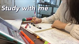 시험 D7 의대생 스터디윗미  스터디카페에서 2시간 공부해요🔥 Study with me at the study cafe Real time no music [upl. by Eimma150]