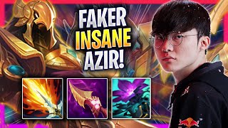 FAKER IS INSANE WITH AZIR  T1 Faker Plays Azir MID vs Leblanc  Season 2024 [upl. by Fernande]