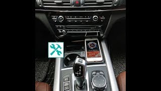 BMW X5 F15  MOBILE phone WIRELESS charger INSTALLATION 🛠 🔋 📱 [upl. by Noillimaxam]