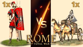 Can Hastati Beat Scythed Chariots in OG Rome Total War [upl. by Aerdnaed125]