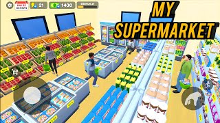 my supermarket simulator 3d gameplay video offline supermarket game🛒🛒 [upl. by Goldi]