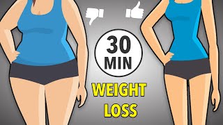 30MIN WEIGHT LOSS  FULL BODY HIIT WORKOUT [upl. by Bekha]