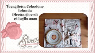 Oggi Creo Con Susi  tovaglietta colazione Iolanda con ritagli di tessuto  cucito creativo [upl. by Floss933]