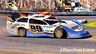 iRacing Dirt Pro Late Models at Fairbury [upl. by Leoine]